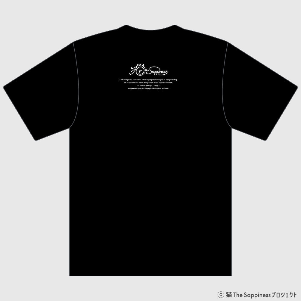 【猫 The Sappiness】1.5周年記念 Tシャツ「Star_Gazer」