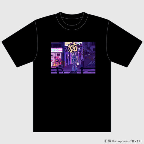 【猫 The Sappiness】1.5周年記念 Tシャツ「Star_Gazer」