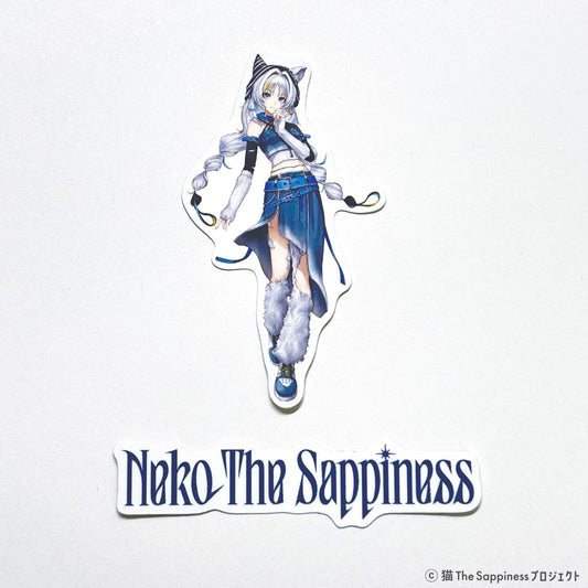 【猫 The Sappiness】2周年記念 ステッカー 2種セット（新立ち絵・新英字ロゴ）